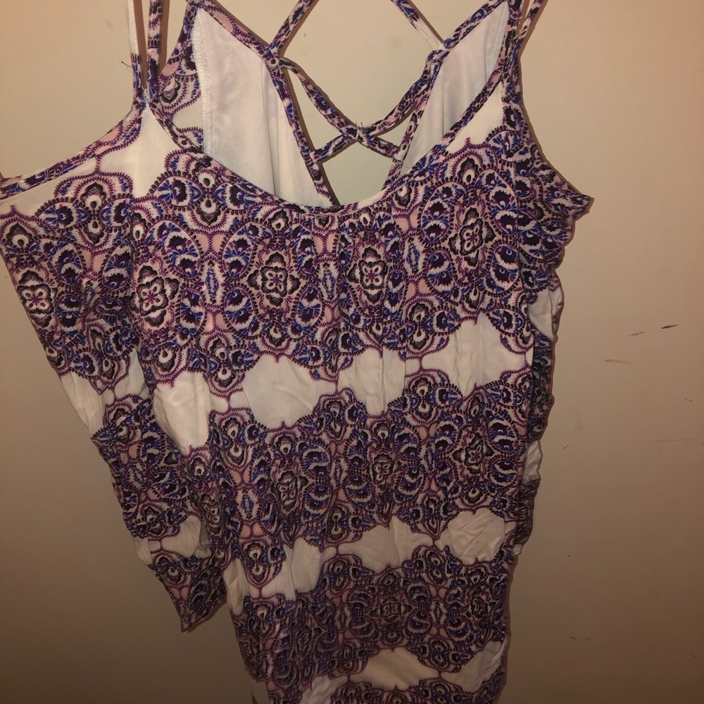 Long sleeve off shoulder Paisley Charlotte Russe Dress Medium 💕